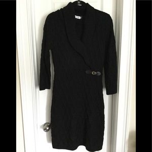 Calvin Klein Black Sweater Dress, L, NWT